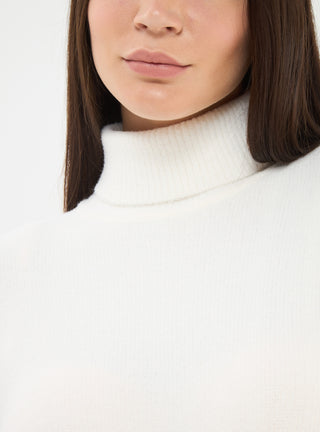 Maglia dolcevita effetto pelo crop