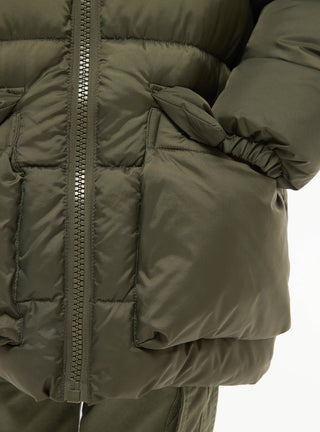 Giacca invernale imbottita puff lungo con cappuccio