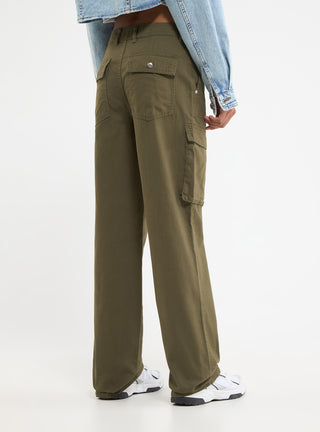 Pantaloni cargo a vita alta