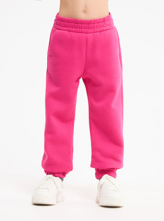 Pantaloni tuta in tessuto pesante tinta unita