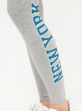 Leggings lungo vita alta con scritta