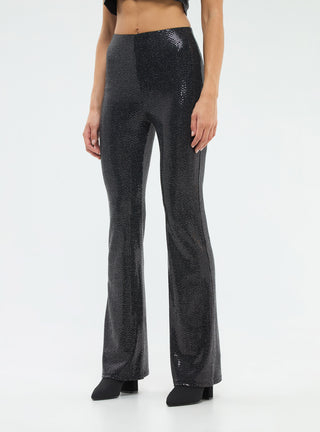 Leggings a zampa con paillettes