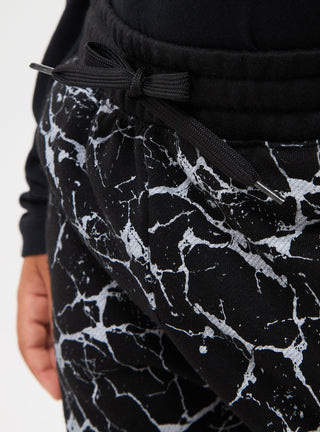 Pantaloni tuta effetto marmorizzato