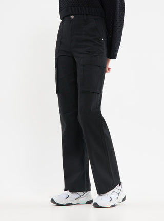 Pantaloni cargo a vita alta