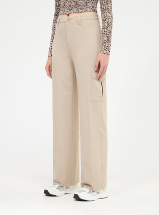 Pantaloni cargo tinta unita