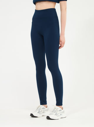 Leggings a vita alta in tessuto stretch