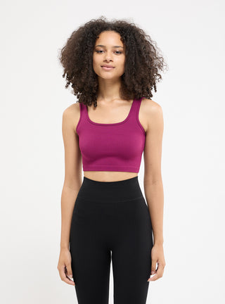 Bra top in seamless tinta unita