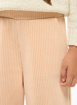 Pantaloni wide leg a coste