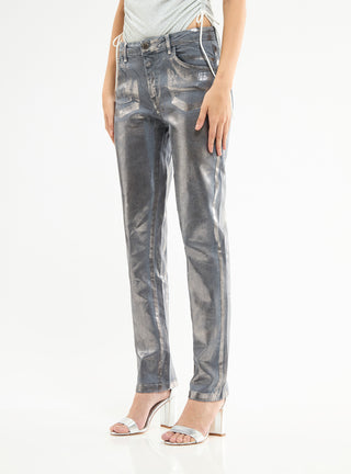 Jeans laminato regular fit