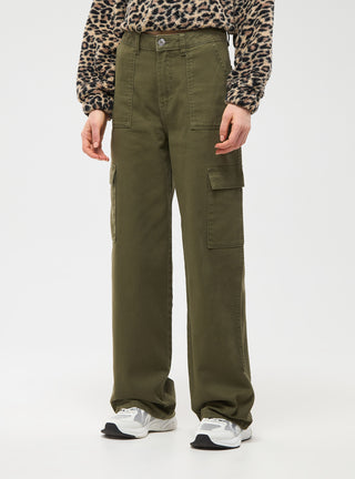 Pantaloni cargo in tinta unita