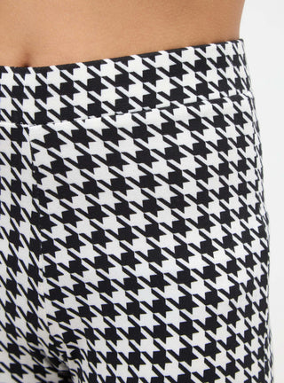 Leggings a zampa in pied de poule