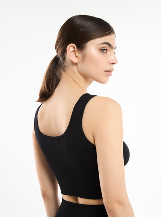 Bra top in seamless tinta unita
