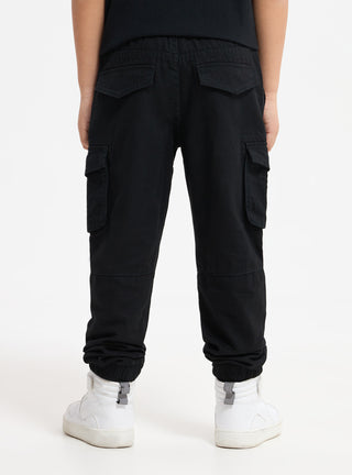 Pantaloni cargo tinta unita