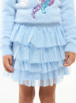 Gonna a balze in tulle