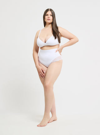 Slip culotte vita alta in pizzo