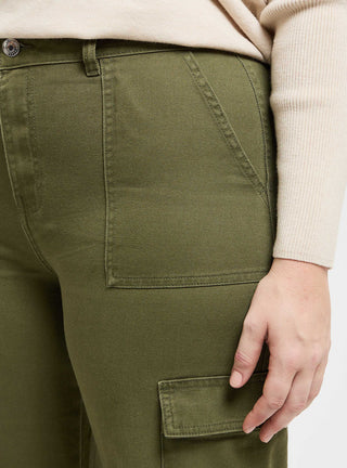 Pantaloni cargo tinta unita