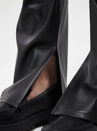 Pantaloni a zampa effetto pelle