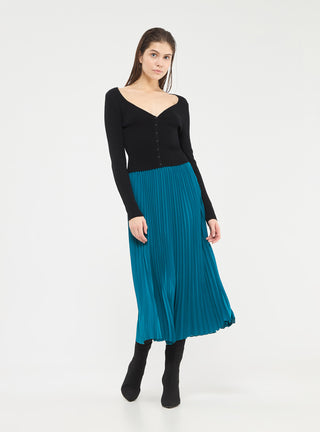Gonna midi plissettata
