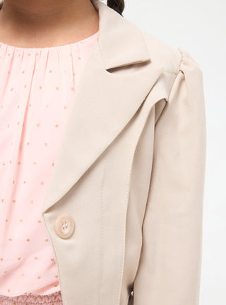 Giacca monopetto a tinta unita