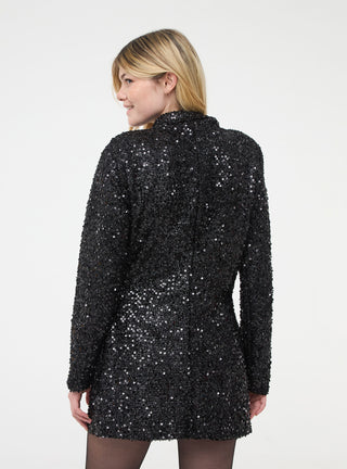 Giacca doppiopetto con paillettes