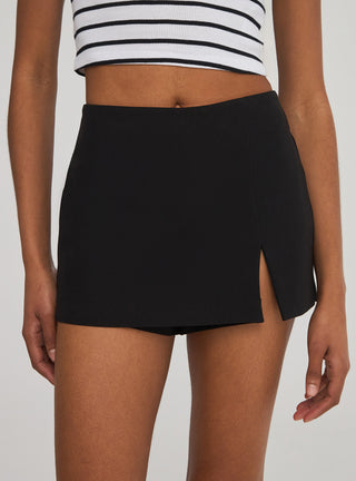 Gonna-pantalone tinta unita