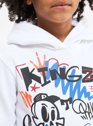 Felpa con cappuccio stampe streetwear