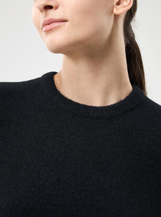 Maglia crop effetto pelo