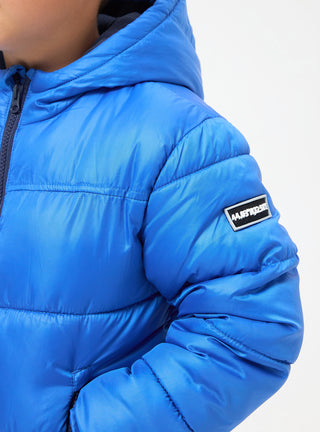 Giacca invernale imbottita puffy tinta unita