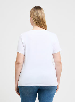 T-shirt girocollo tinta unita