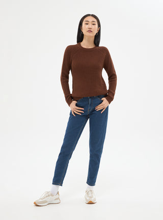 Maglia lavorata a costa inglese