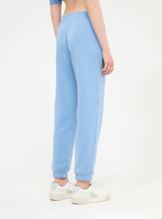 Pantaloni tuta vita alta ricamo stile college