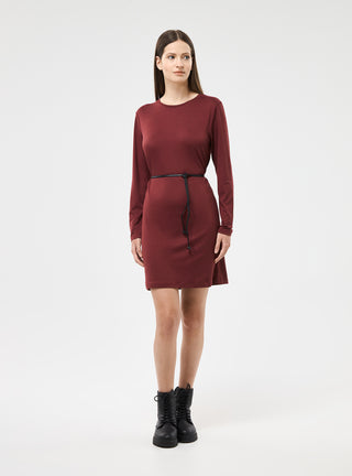 Vestito girocollo con cintura