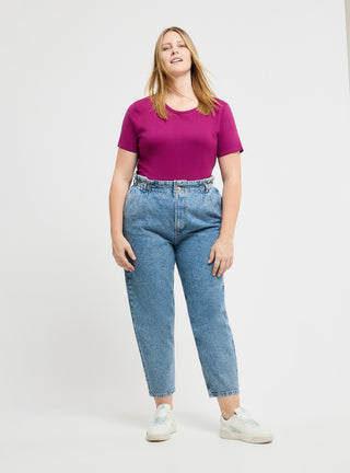 T-shirt girocollo tinta unita