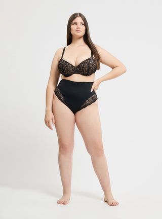 Slip culotte vita alta in pizzo