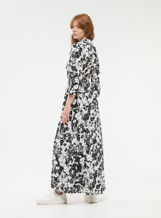 Vestito camicia lungo a fantasia