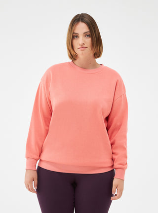 Felpa senza cappuccio tinta unita