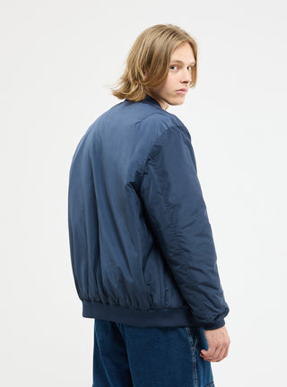 Bomber in nylon con tasca sulla manica