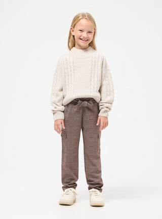 Pantaloni paperbag a fantasia