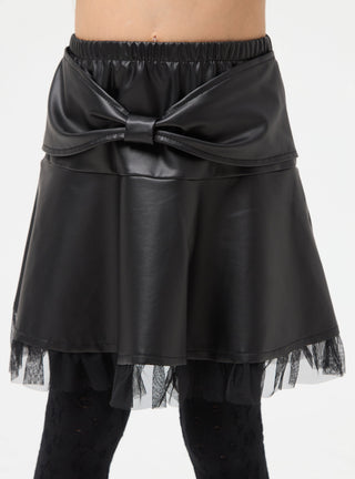 Tüllrock in Lederoptik