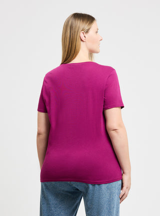 T-shirt girocollo tinta unita