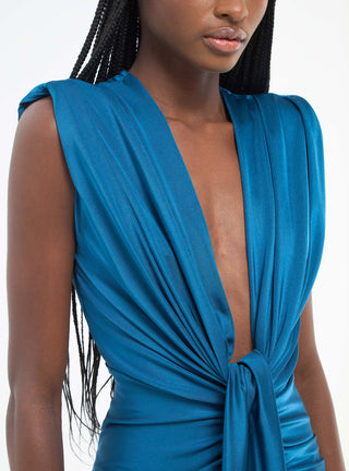 Abito a colonna con spacco