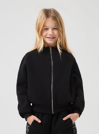 Felpa con collo alto e zip