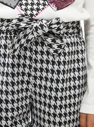 Shorts arriccio fantasia pied de poule