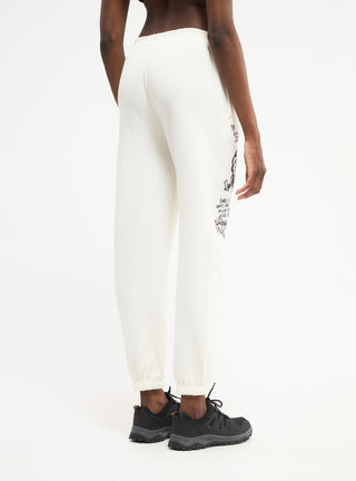 Pantaloni tuta vita alta scritte stile graffiti