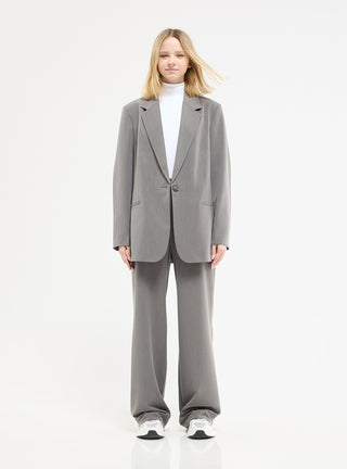 Pantaloni wide leg melange