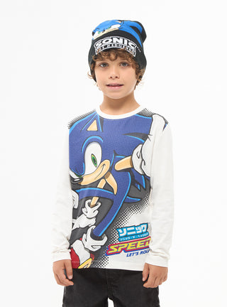 T-shirt girocollo stampa Sonic®