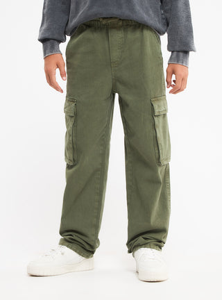 Pantaloni cargo wide leg