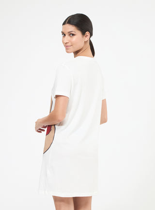 Maxi t-shirt pigiama con stampa orsetto