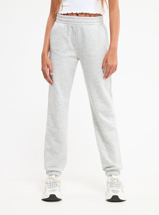 Pantaloni tuta in tessuto pesante tinta unita